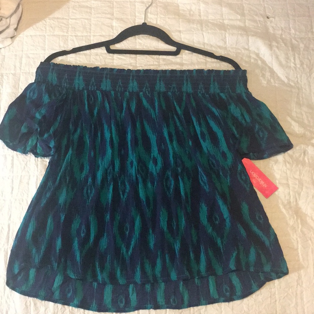 Off the shoulder shirt, & brand new from Target.